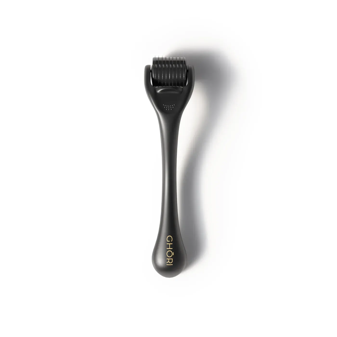 Ghori® Derma Roller with 540 titanium needles, front studio view on a pale background